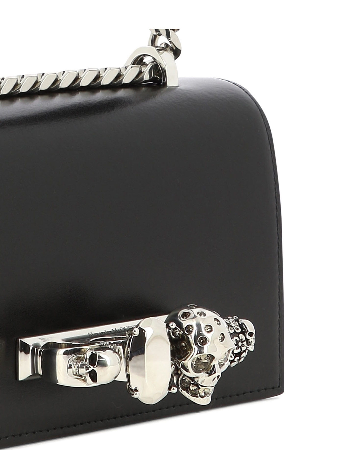 ALEXANDER MCQUEEN The Biker Mini Jewelled crossbody bag